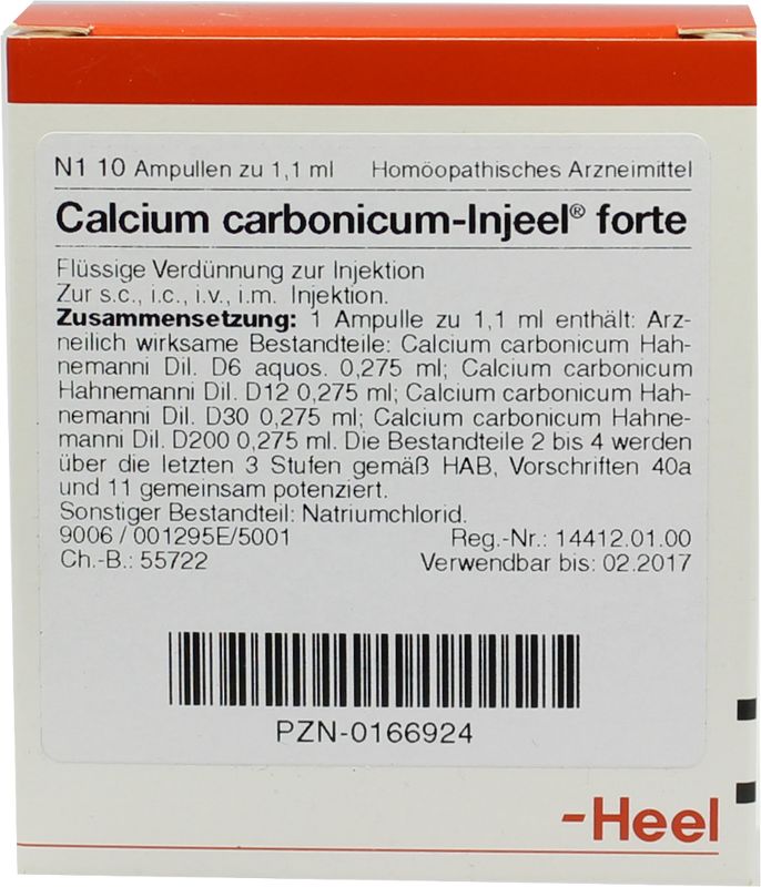 CALCIUM CARBONICUM INJEEL forte Ampullen