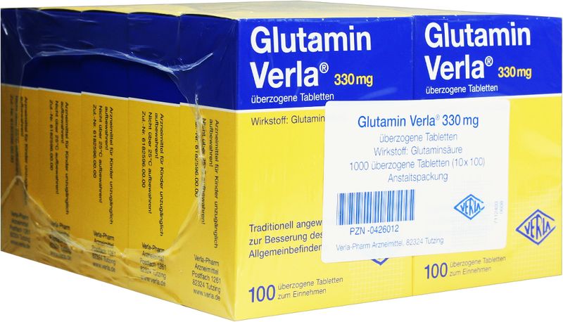 GLUTAMIN VERLA berzogene Tabletten