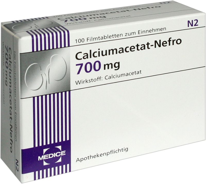 CALCIUMACETAT NEFRO 700 mg Filmtabletten