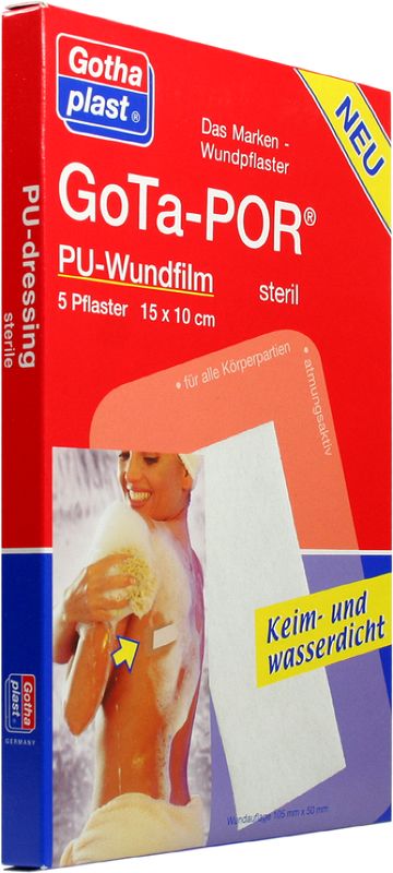GOTA-POR PU Wundfilm 15x10 cm steril Pflaster