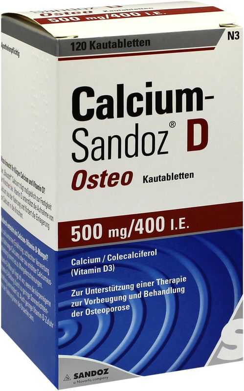 CALCIUM SANDOZ D Osteo 500 mg/400 I.E. Kautabl.