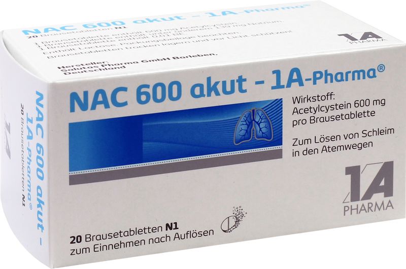 NAC 600 akut-1A Pharma Brausetabletten