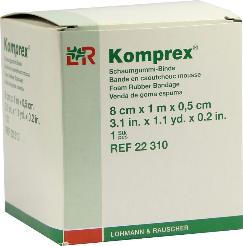 KOMPREX Schaumgummi Binde 8 cmx1 m Strke 0,5 cm