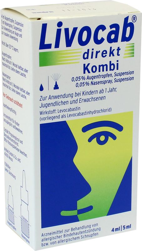 LIVOCAB direkt Kombi 4 ml Augentr.+5 ml Nasenspray