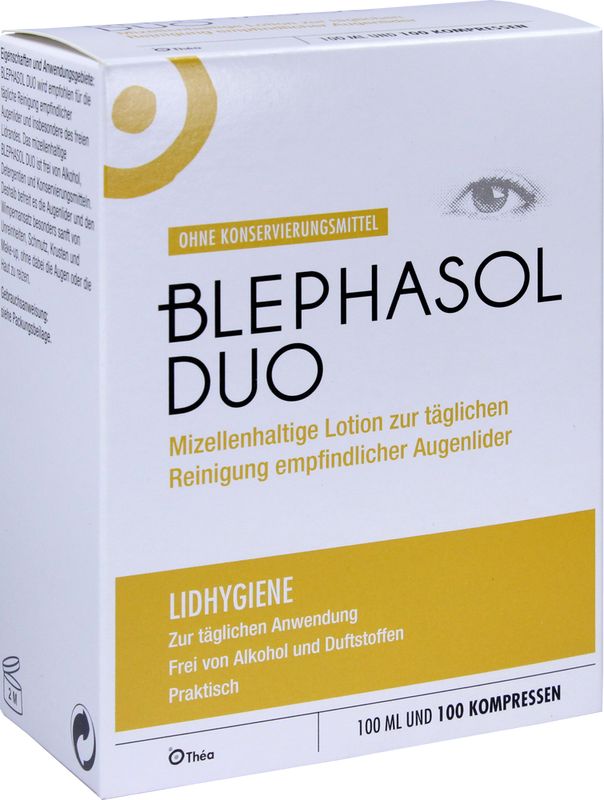 BLEPHASOL Duo 100 ml Lotion+100 Reinigungspads