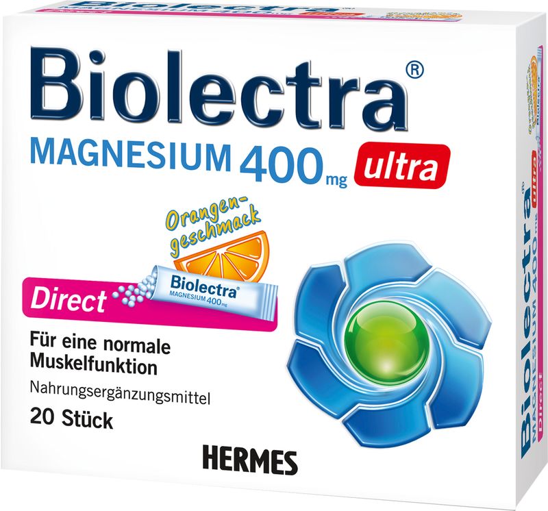 BIOLECTRA Magnesium 400 mg ultra Direct Orange