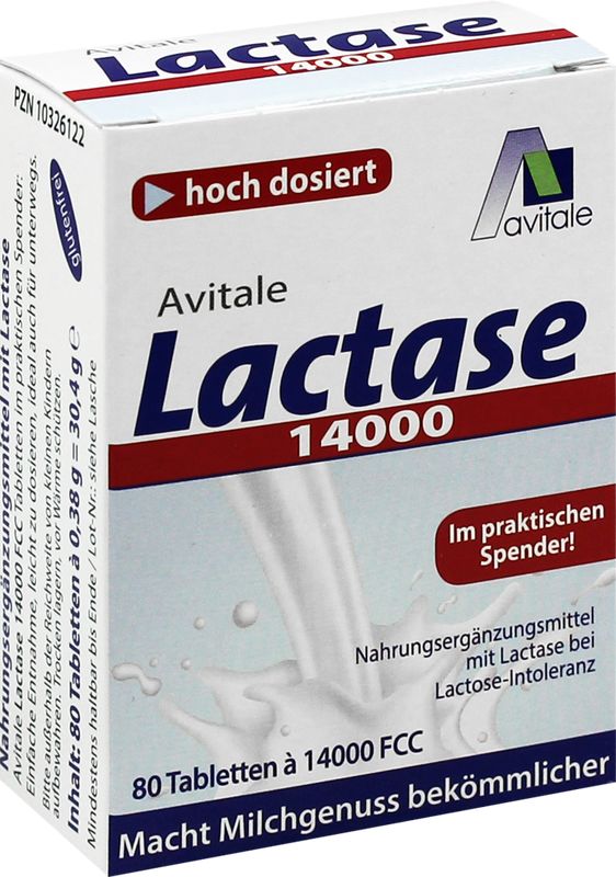 LACTASE 14.000 FCC Tabletten im Spender