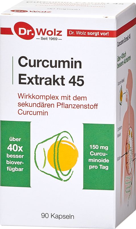 CURCUMIN EXTRAKT 45 Dr.Wolz Kapseln