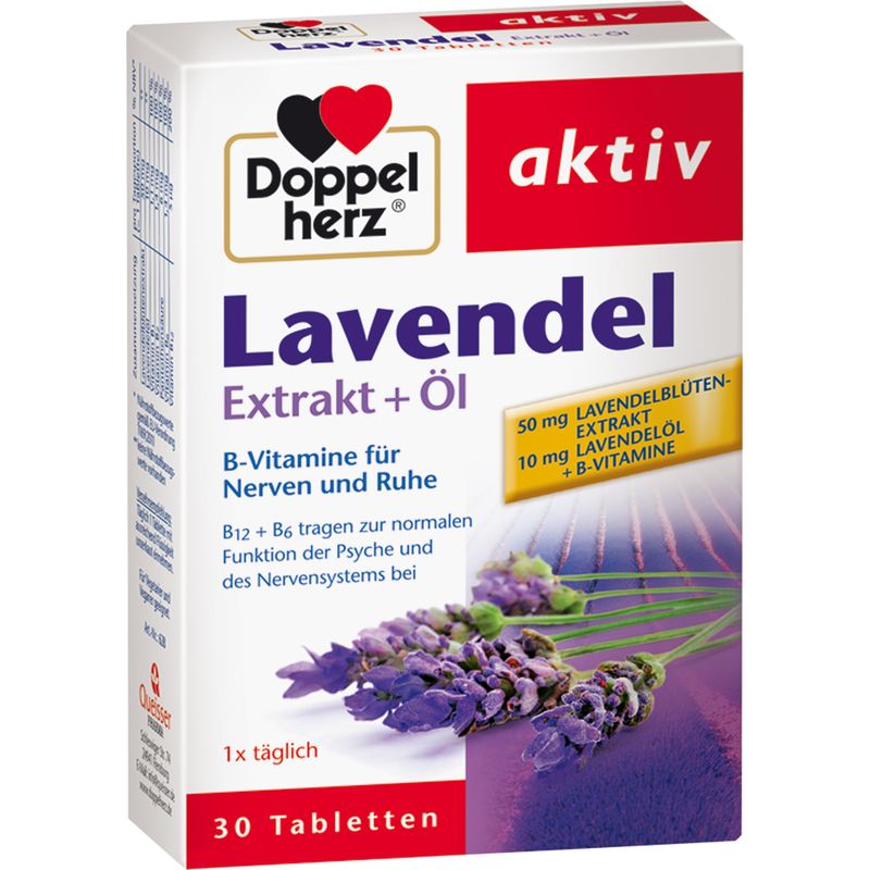 DOPPELHERZ Lavendel Extrakt+l Tabletten