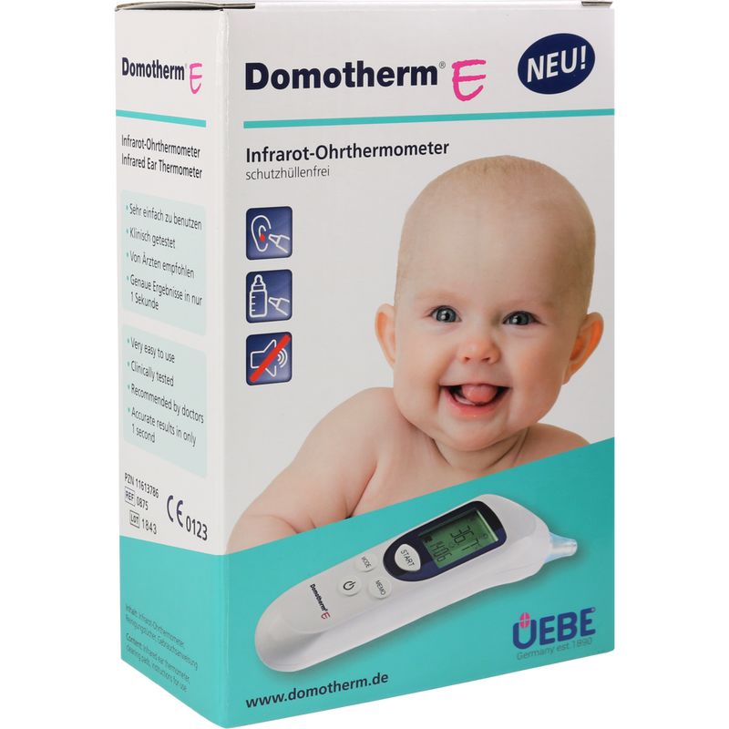 DOMOTHERM E Infrarot-Ohrthermometer schutzhl.frei