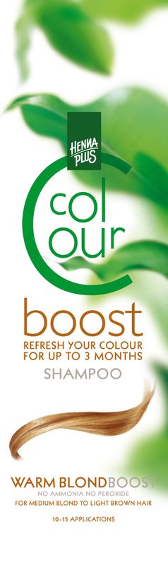 HENNAPLUS Colour Shampoo Boost warm blond