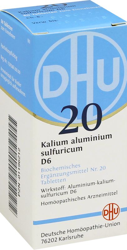 BIOCHEMIE DHU 20 Kalium alum.sulfur.D 6 Tabletten