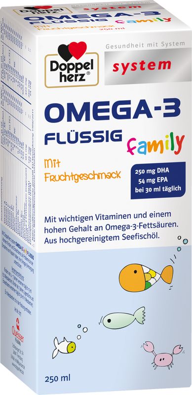 DOPPELHERZ Omega-3 flssig family system