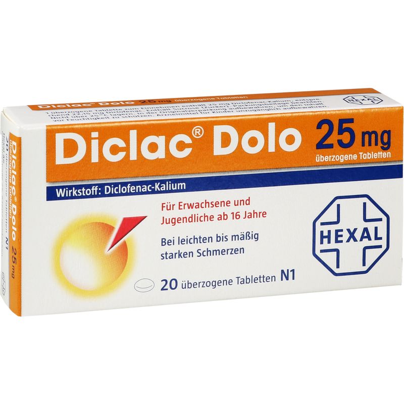 DICLAC Dolo 25 mg berzogene Tabletten