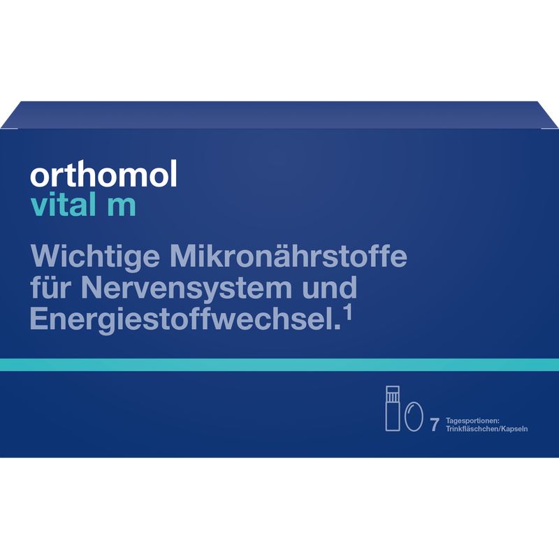 ORTHOMOL Vital M Trinkflschchen/Kaps.Kombipack.