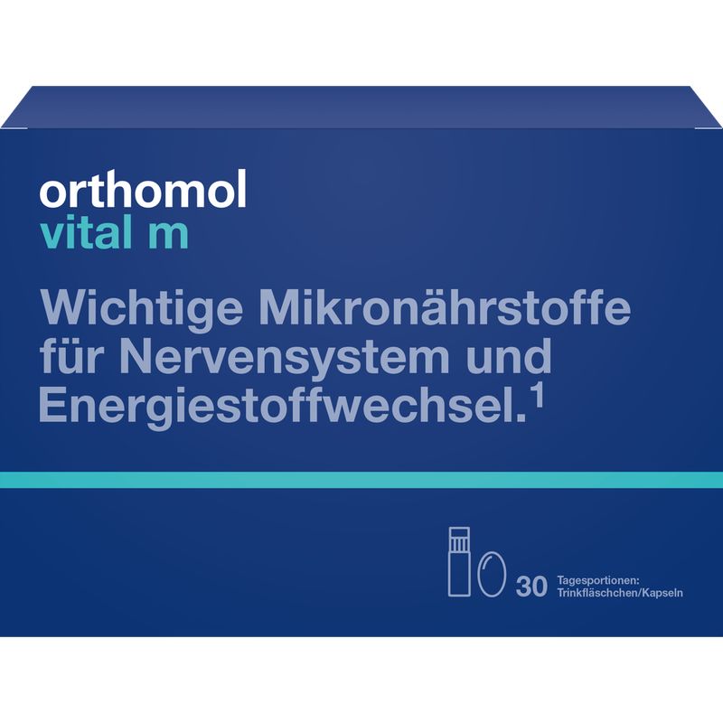 ORTHOMOL Vital M Trinkflschchen/Kaps.Kombipack.