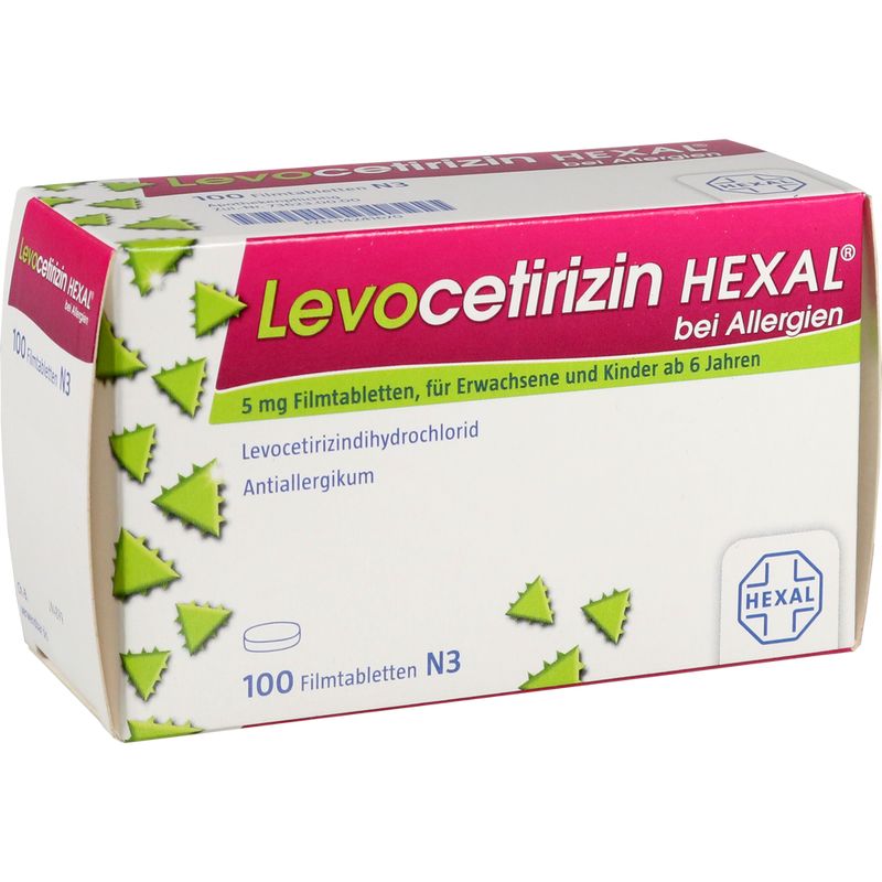 LEVOCETIRIZIN HEXAL bei Allergien 5 mg Filmtabl.