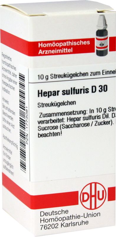 HEPAR SULFURIS D 30 Globuli