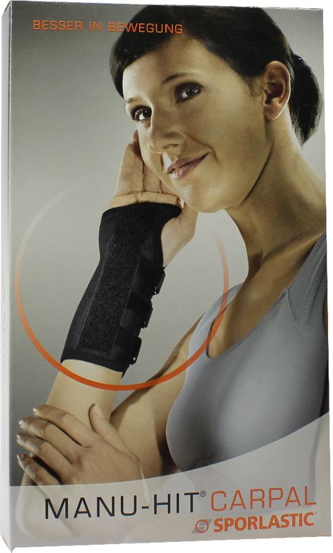 MANU-HIT CARPAL Orthese links Gr.M schwarz 07233