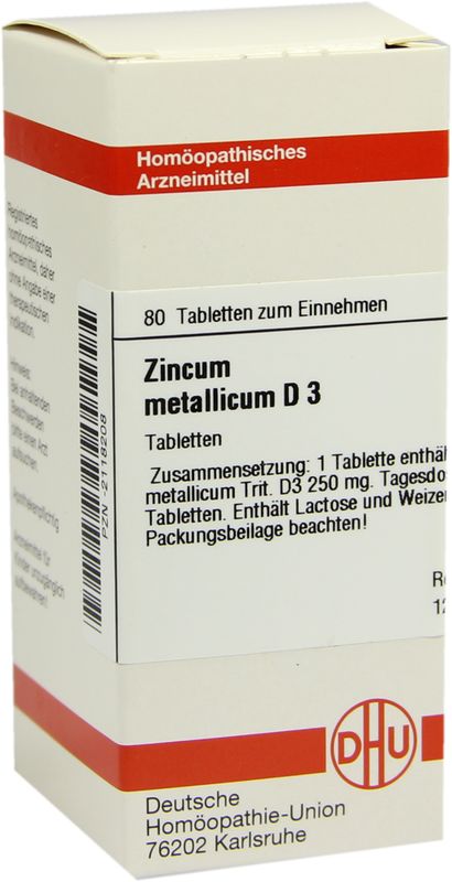 ZINCUM METALLICUM D 3 Tabletten