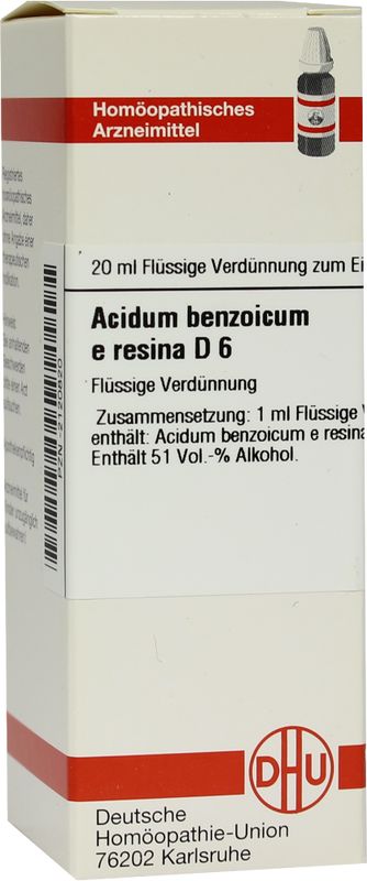 ACIDUM BENZOICUM E Resina D 6 Dilution