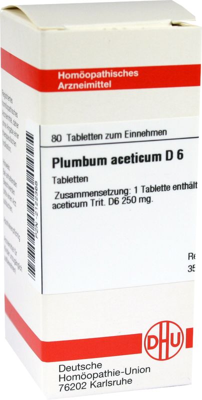PLUMBUM ACETICUM D 6 Tabletten