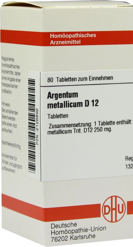 ARGENTUM METALLICUM D 12 Tabletten