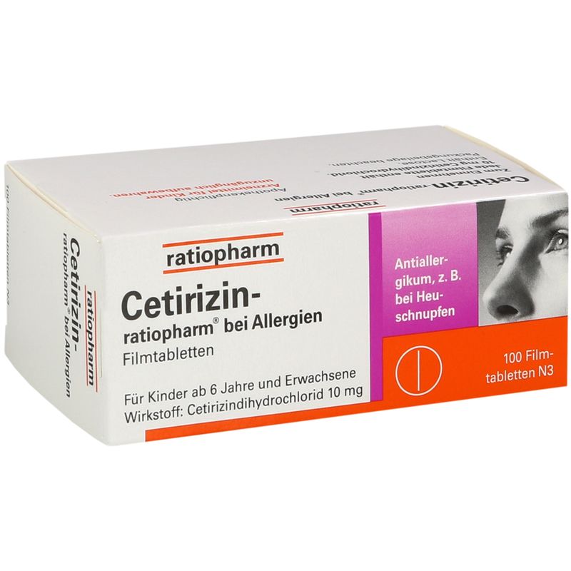 CETIRIZIN-ratiopharm bei Allergien 10 mg Filmtabl.