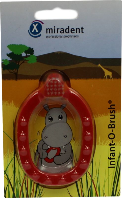 MIRADENT Kinder-Lernzahnbrste Infant-O-Brush rot