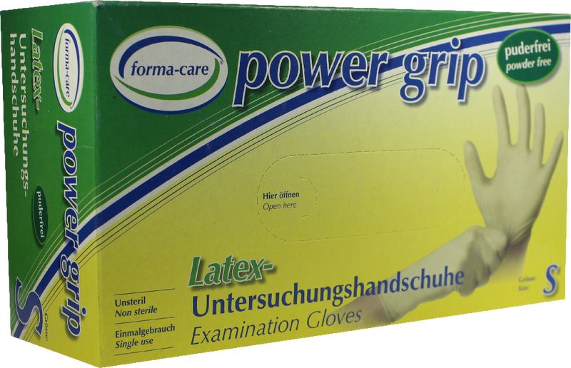 FORMA-care Latex power grip Handschuhe Gr.S