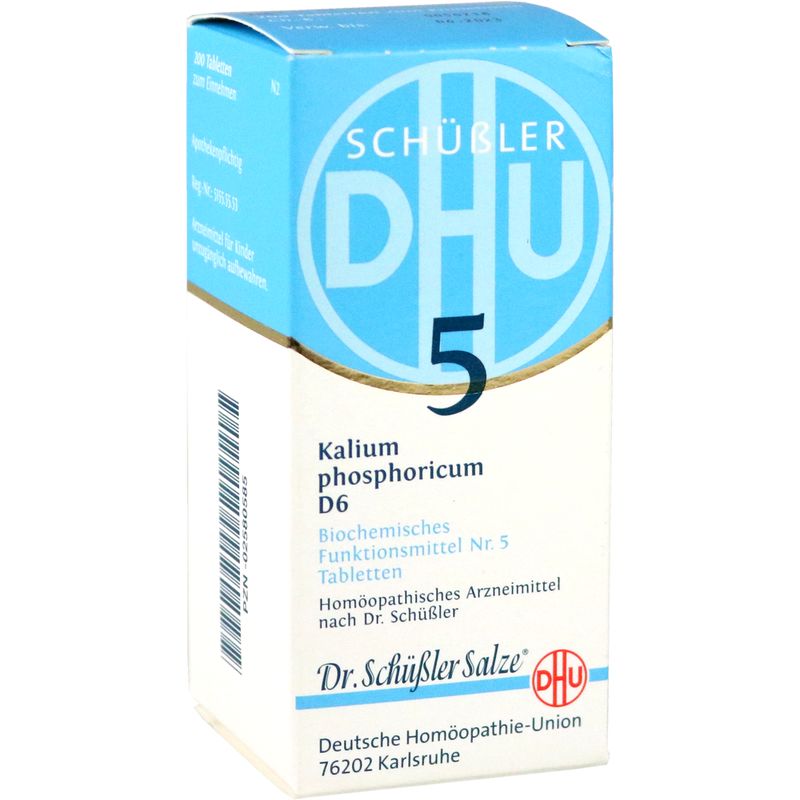 BIOCHEMIE DHU 5 Kalium phosphoricum D 6 Tabletten