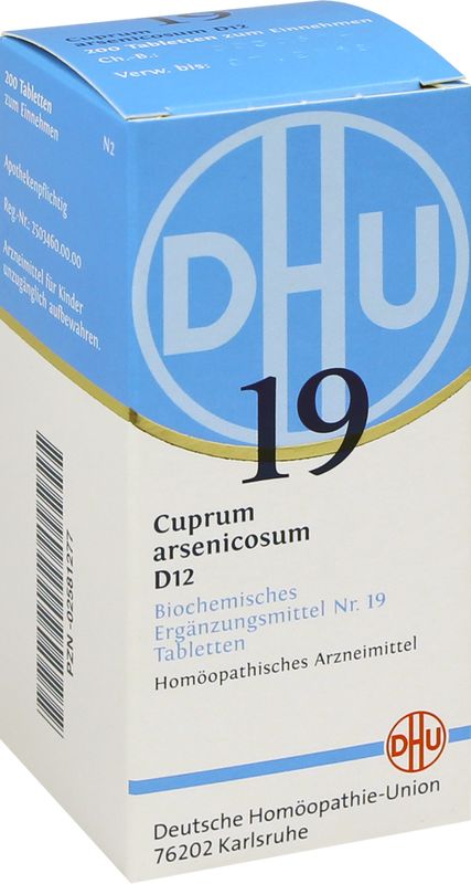 BIOCHEMIE DHU 19 Cuprum arsenicosum D 12 Tabletten