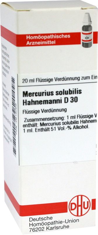 MERCURIUS SOLUBILIS Hahnemanni D 30 Dilution