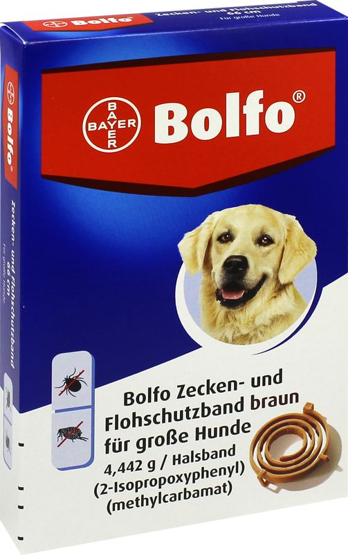 BOLFO Flohschutzband braun f.groe Hunde