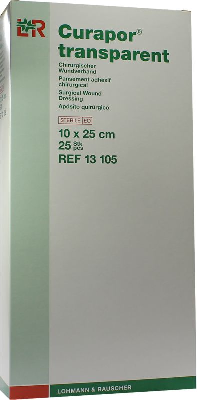 CURAPOR Wundverband steril transparent 10x25 cm