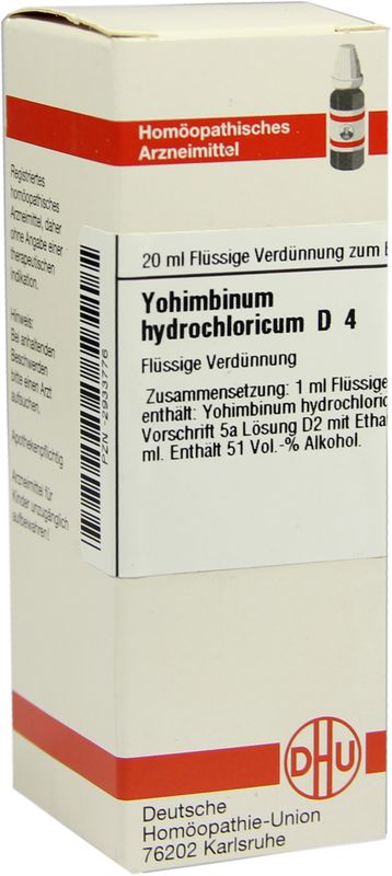 YOHIMBINUM HYDROCHLORICUM D 4 Dilution