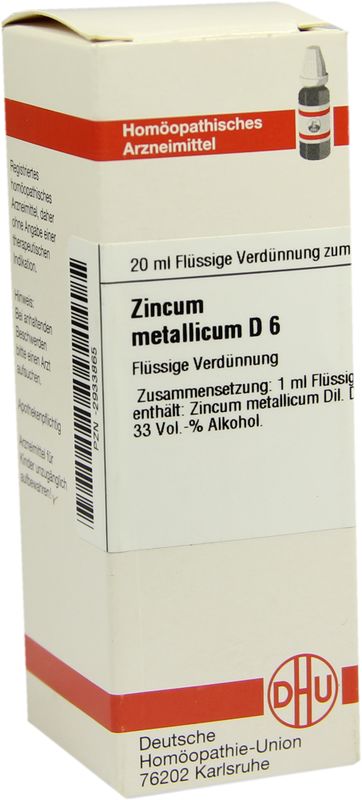 ZINCUM METALLICUM D 6 Dilution