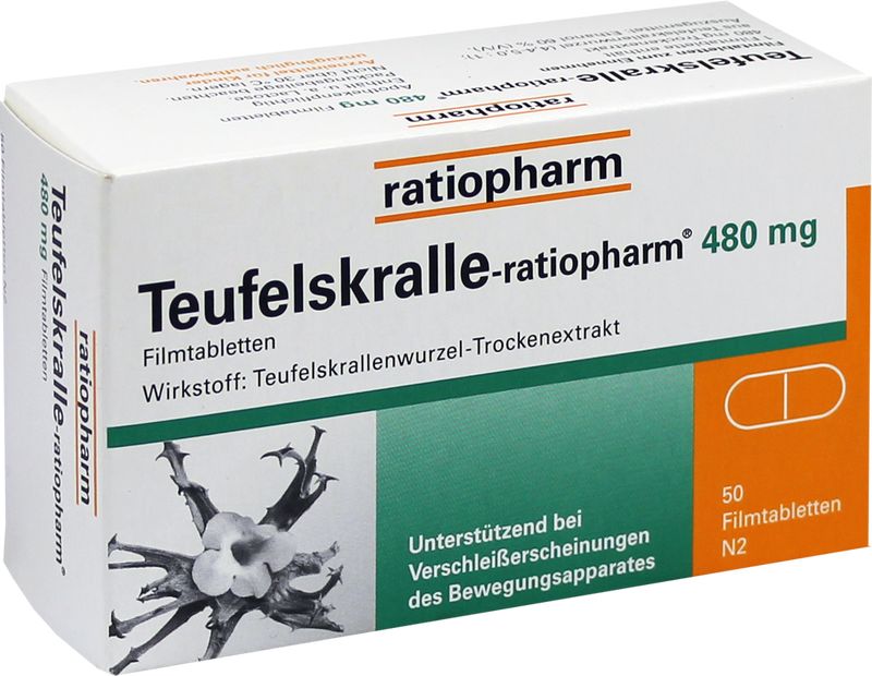 TEUFELSKRALLE-RATIOPHARM Filmtabletten