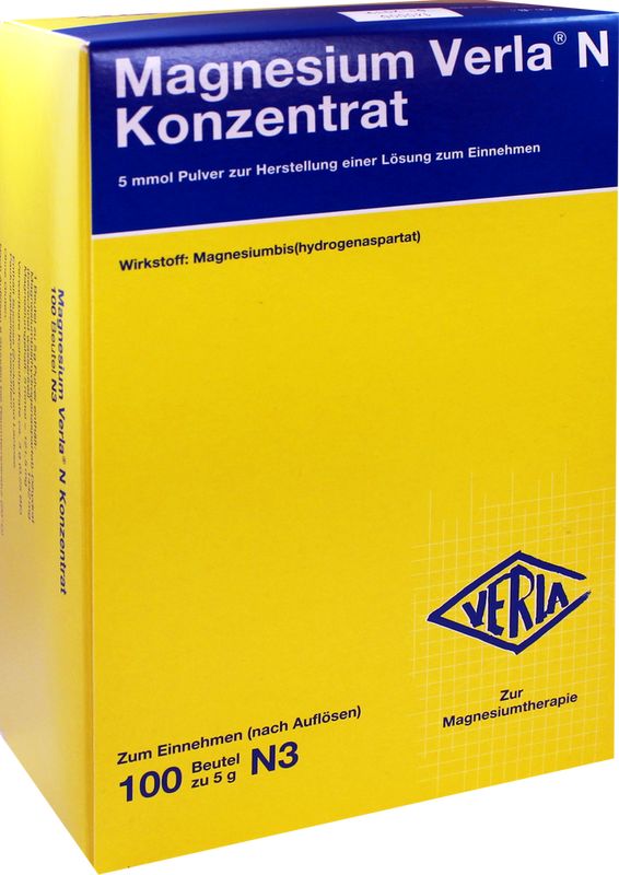 MAGNESIUM VERLA N Konzentrat Plv.z.H.e.L.z.Einn.
