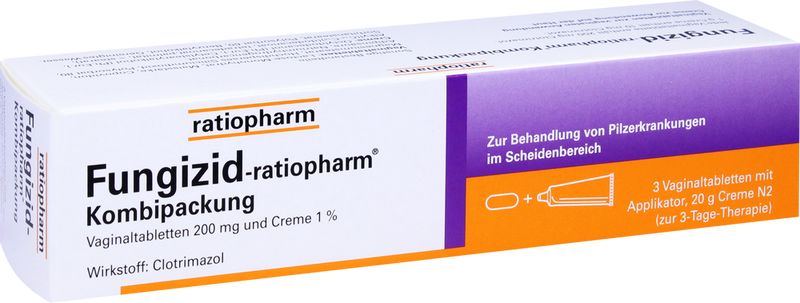 FUNGIZID-ratiopharm 3 Vag.-Tbl.+ 20g Creme