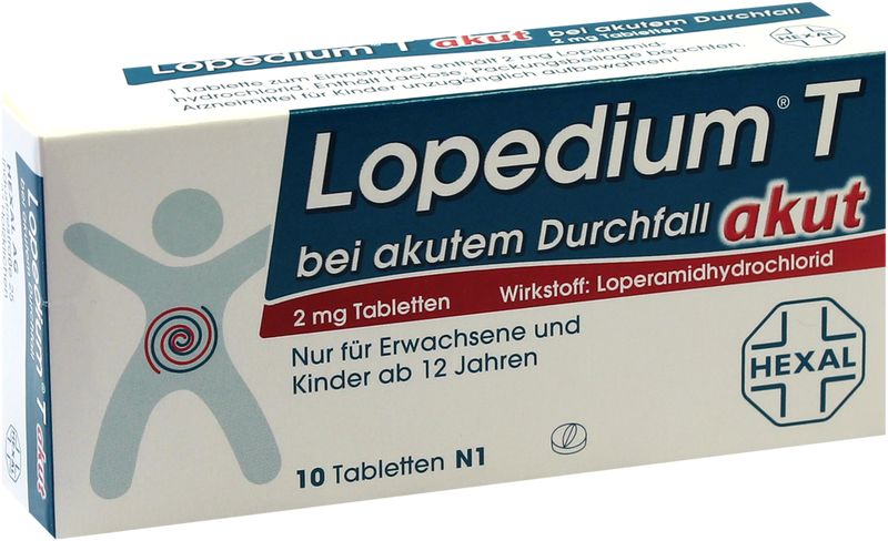 LOPEDIUM T akut bei akutem Durchfall Tabletten