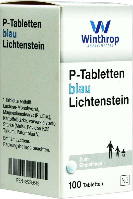 P TABLETTEN blau 8 mm Teilk.