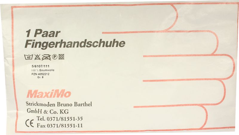HANDSCHUHE Strick Baumwolle Gr. 8 Damen