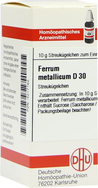 FERRUM METALLICUM D 30 Globuli