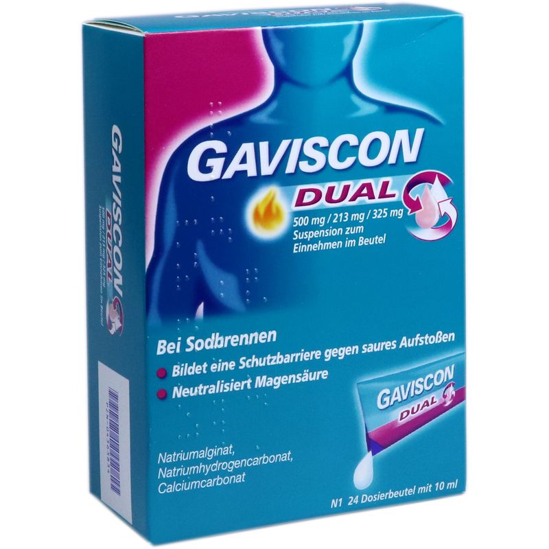 GAVISCON Dual 500mg/213mg/325mg Susp.z.Einn.Btl.
