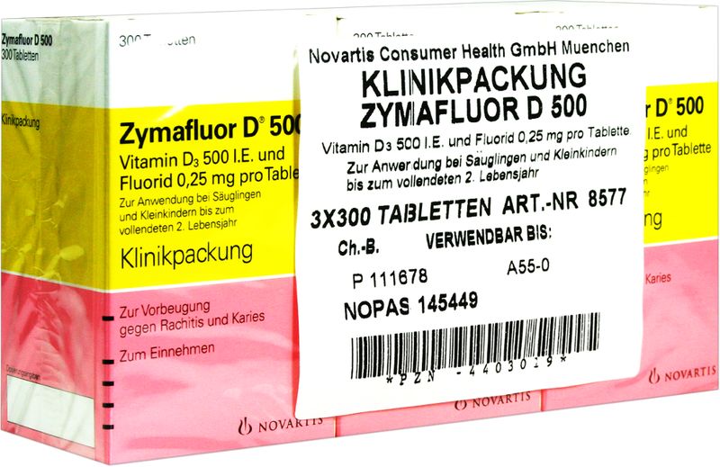 ZYMAFLUOR D 500 Tabletten