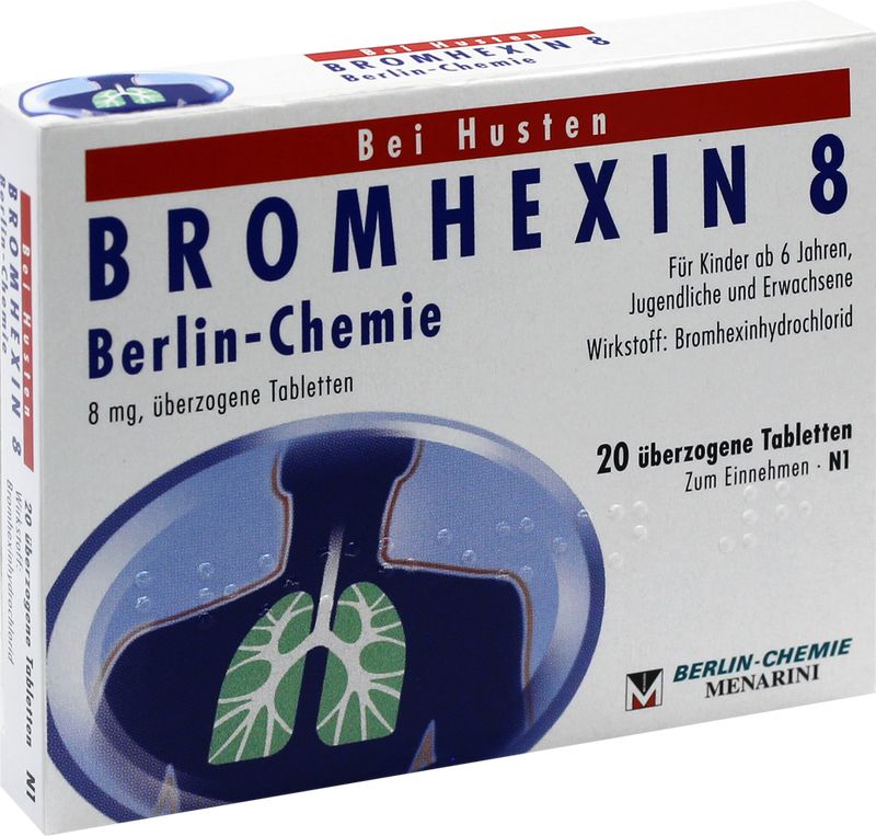BROMHEXIN 8 Berlin Chemie berzogene Tabletten