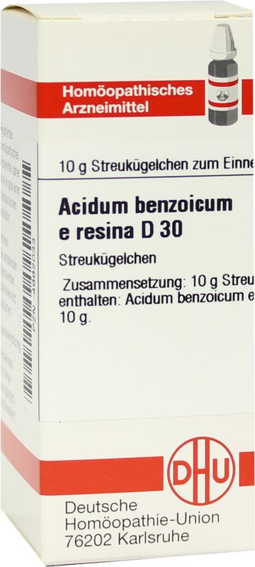ACIDUM BENZOICUM E Resina D 30 Globuli