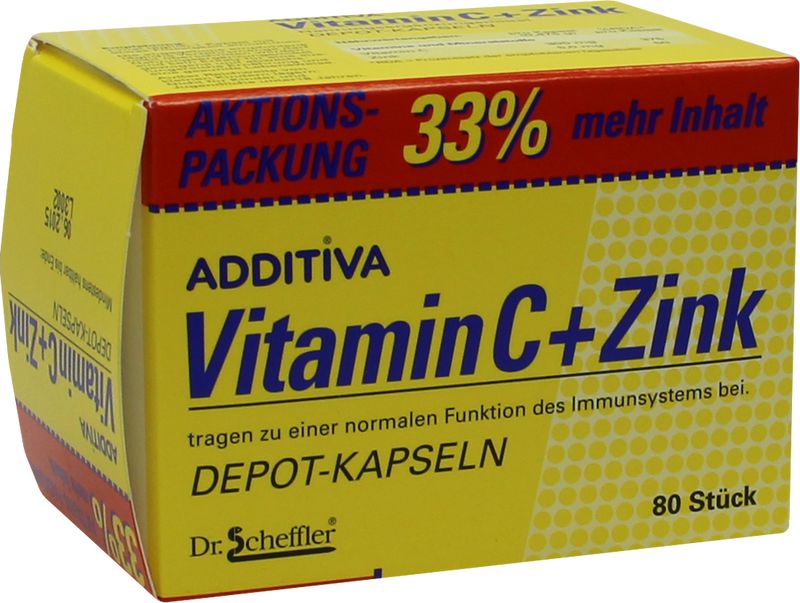 ADDITIVA Vitamin C+Zink Depotkaps.Aktionspackung