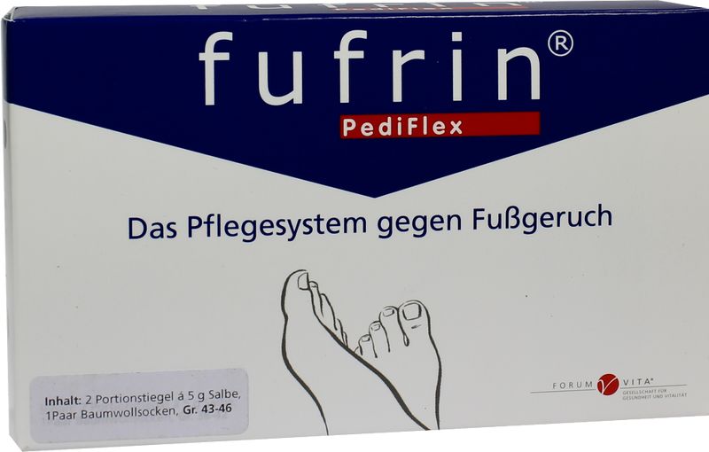 FUFRIN PediFlex Pflegesyst.Socke+Salbe Gr.43-46